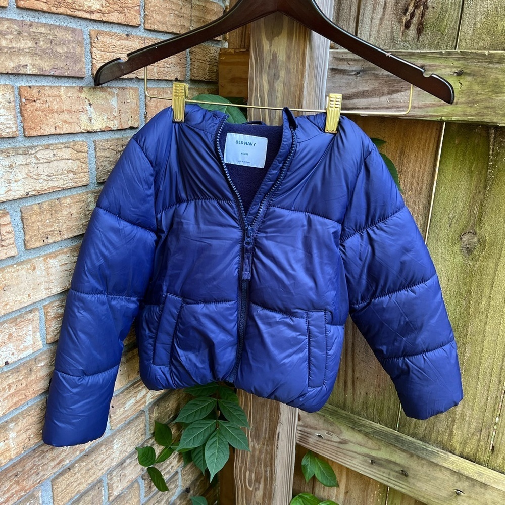 Old Navy Kids Blue Puffer Jacket